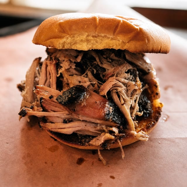 Pulled Pork Sandwich.